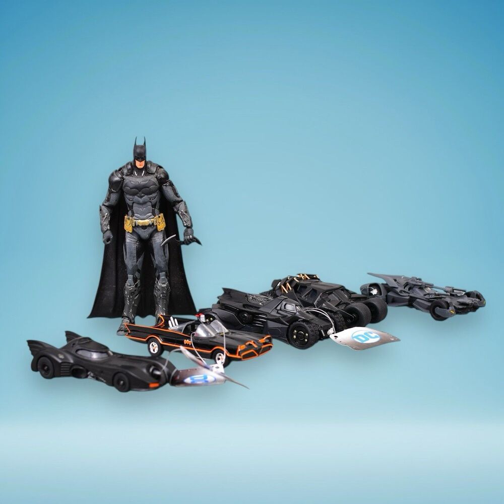Jada Toys DC Comics Batman Batmobile Lot of 5 Pullback Cars 1:32 Scale Plus Bonu